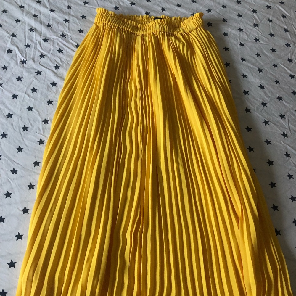 Jcrew Yellow Long Skirt